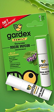 Gardex Family бальзам после укусов роликовый / 12