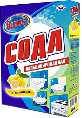 АЛМАЗ Кальцинированная СОДА 600 гр. ЛИМОН  / 16