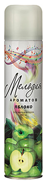 МЕЛОДИЯ АРОМАТОВ освежитель воздуха 285мл. ЯБЛОКО /12