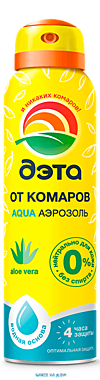 ДЭТА АКВА аэрозоль от КОМАРОВ 150 мл. / 18